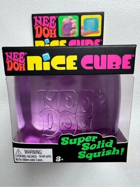 NeeDoh Nice Cube Purple Squishy Fidget Toy TikTok Viral NEW SHIPS TODAY!
